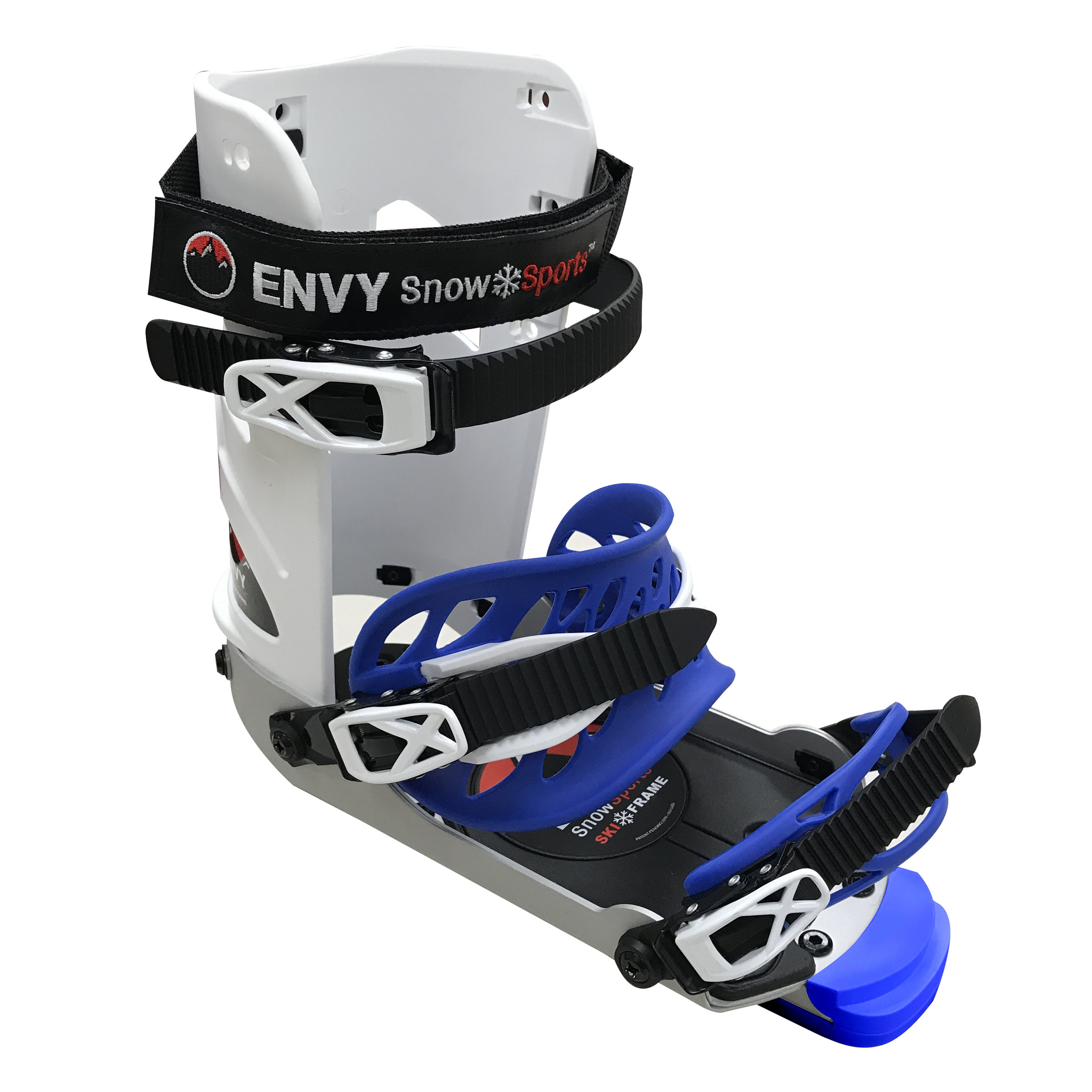 Sold Out! Large White/Blue Envy Ski Boot Frame Pair — Envy Snow Sports